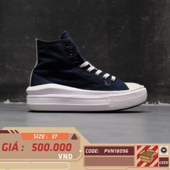 CONVERSE CHUCK TAYLOR ALL STAR MOVE HIGH 'ANODIZED METALS - OBSIDIAN' 570261C SIZE 37 - GIÀY 2HAND CHÍNH HÃNG