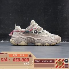 GIÀY FILA CROISSANT LOW-TOP BEIGE BROWN F62W222101FSW SIZE 37.5 – GIÀY 2HAND CHÍNH HÃNG