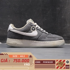 NIKE AIR FORCE 1 LOW 07 RECYCLED CANVAS CN0866 002 SIZE 44.5 - GIÀY 2HAND CHÍNH HÃNG