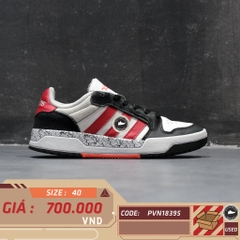 ADIDAS NEO ENTRAP 'WHITE BLACK RED' FZ1117 SIZE 40 GIÀY 2HAND CHÍNH HÃNG