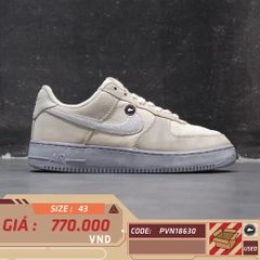 👟 NIKE AIR FORCE 1 LOW ’07 LV8 EMB SUMMIT WHITE BLUE WHISPER’ DV0787-100 – SIZE 43 – GIÀY 2HAND CHÍNH HÃNG