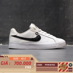 NIKE COURT ROYALE AC 'WHITE BLACK' BQ4222-103 SIZE 42.5 – GIÀY 2HAND CHÍNH HÃNG