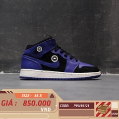 AIR JORDAN 1 MID 'DARK CONCORD' 554725-051 SIZE 36.5 GIÀY 2HAND CHÍNH HÃNG