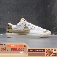 NIKE BLAZER LOW '77 JUMBO 'WHITE KHAKI' DZ2772-121 SIZE 42 GIÀY 2HAND CHÍNH HÃNG
