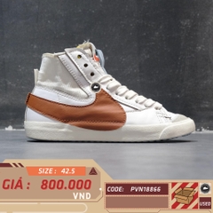 NIKE BLAZER MID '77 JUMBO 'DARK RUSSET' DD3111-101 SIZE 42.5 GIÀY 2HAND CHÍNH HÃNG