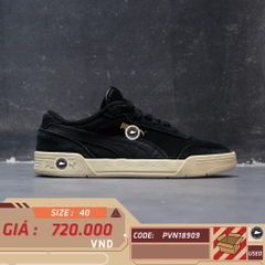 PUMA CARACAL SUEDE 'BLACK WHITE GOLD' 370304-12 SIZE 40 GIÀY 2HAND CHÍNH HÃNG
