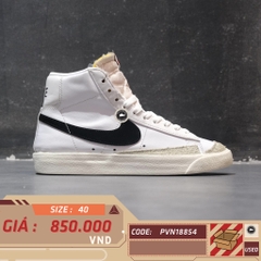 NIKE BLAZER MID '77 VINTAGE WHITE BLACK BQ6806-100 SIZE 40 – GIÀY 2HAND