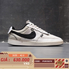 NIKE COURT VISION LOW PREMIUM 'WHITE/BLACK' CD5464-101 SIZE 42.5 – GIÀY 2HAND CHÍNH HÃNG