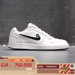 NIKE EBERNON LOW ‘WHITE BLACK’ AQ1775 103 – SIZE 43 – GIÀY 2HAND