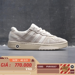 ADIDAS ORIGINALS COURTIC ‘WHITE CORE BROWN’ GX4367 SIZE 42 2/3 GIÀY 2HAND