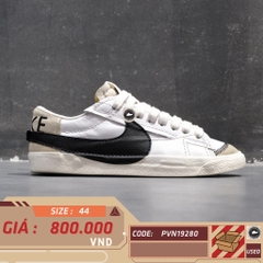 NIKE BLAZER LOW ’77 JUMBO WHITE/WHITE/SAIL/BLACK – SIZE 44 – GIÀY 2HAND