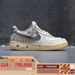 NIKE AIR FORCE 1 LOW PAINT SPLATTER CZ0339 001 GIÀY 2HAND CHÍNH HÃNG [PVN19390]