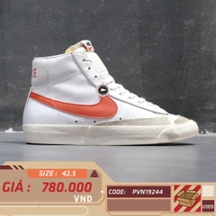NIKE BLAZER MID ’77 VINTAGE WHITE MANTRA ORANGE BQ6806 110 SIZE 42.5 GIÀY 2HAND