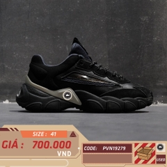FILA FASHION SNEAKERS LOW TOP RUNNING SHOES 'BLACK GREY' GIÀY 2HAND CHÍNH HÃNG [PVN19279]