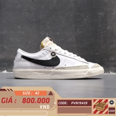 NIKE BLAZER LOW ’77 VINTAGE WHITE BLACK SAIL DA6364 101 – GIÀY 2HAND CHÍNH HÃNG PVN19439