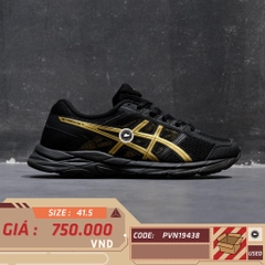 ASICS GEL‑CONTEND 4 'BLACK/GOLD' – T8D4Q‑013 – GIÀY 2HAND CHÍNH HÃNG [PVN19438]