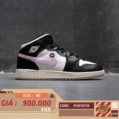 AIR JORDAN 1 MID WHITE LIGHT ARCTIC PINK – 555112 103 SIZE 40 – GIÀY 2HAND CHÍNH HÃNG