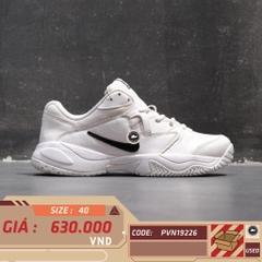 NIKE COURT LITE 2 WHITE BLACK – AR8836 100 SIZE 40.5 – GIÀY 2HAND CHÍNH HÃNG