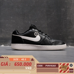 NIKE EBERNON LOW BLACK – AQ1775 002 SIZE 40.5 – GIÀY 2HAND CHÍNH HÃNG