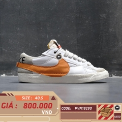 NIKE BLAZER LOW ’77 JUMBO WHITE ALPHA ORANGE – DN2158 100 SIZE 40.5 – GIÀY 2HAND CHÍNH HÃNG