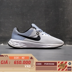 NIKE REVOLUTION 6 NEXT NATURE ‘FOOTBALL GREY / COBALT BLISS’ – DC3728‑014 – SIZE 40 – GIÀY 2HAND CHÍNH HÃNG