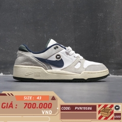 NIKE FULL FORCE LOW 'WHITE LIGHT IRON ORE MIDNIGHT NAVY' FZ3595-100 GIÀY 2HAND CHÍNH HÃNG PVN19586