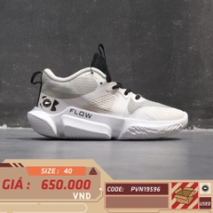 UNDER ARMOUR FLOW BREAKTHRU 3 'WHITE BLACK' 3025603-100 SIZE 40 GIÀY 2HAND CHÍNH HÃNG PVN19596