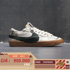 NIKE BLAZER LOW ’77 JUMBO SAIL PRO GREEN GUM – DR9865-101 – SIZE 42.5 GIÀY 2HAND CHÍNH HÃNG – PVN19599