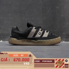 ADIDAS ADIMATIC “BLACK × OFF WHITE × GUM” IE2224 SIZE 40 GIÀY 2HAND CHÍNH HÃNG PVN19684