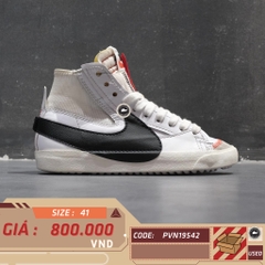NIKE BLAZER MID ’77 VINTAGE WHITE BLACK DQ1471-100 SIZE 41 GIÀY 2HAND CHÍNH HÃNG PVN19542