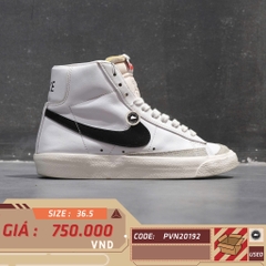 NIKE BLAZER MID ’77 CZ1055-100 SIZE 36.5 GIÀY 2HAND CHÍNH HÃNG PVN20192