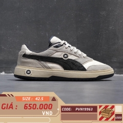 PUMA DOUBLECOURT PRM ‘WARM WHITE / NEW NAVY’ 393283-03 SIZE 42.5 GIÀY 2HAND CHÍNH HÃNG PVN19963