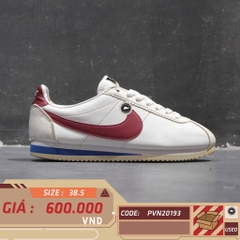 NIKE CLASSIC CORTEZ ‘WHITE / VARSITY RED / VARSITY ROYAL’ 807471-103 SIZE 38.5 GIÀY 2HAND CHÍNH HÃNG PVN20193