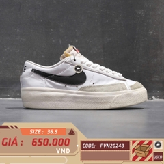 NIKE BLAZER LOW PLATFORM - DJ0292 101 - SIZE 36.5 GIÀY 2HAND CHÍNH HÃNG PVN20248