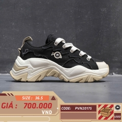 FILA 'BLACK' F12W321304FBV SIZE 36.5 GIÀY 2HAND CHÍNH HÃNG PVN20175