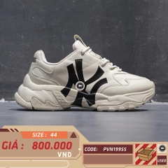 MLB BIG BALL CHUNKY A ‘LIGHT BEIGE’ 3ASHC101N SIZE 44 GIÀY 2HAND CHÍNH HÃNG PVN19955