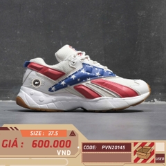 REEBOK INTERVAL 96 'RADIANT RED BLUE' FV5473 SIZE 37.5 GIÀY 2HAND CHÍNH HÃNG PVN20145