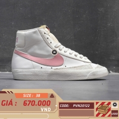 NIKE BLAZER MID ’77 “WHITE SUNSET PULSE” CZ1055-114 SIZE 37.5 GIÀY 2HAND CHÍNH HÃNG PVN20122