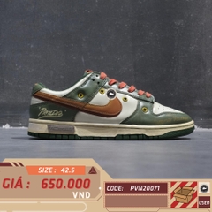 NIKE DUNK LOW ‘MIAMI HURRICANES’ DD1391-300 SIZE 42.5 GIÀY 2HAND CHÍNH HÃNG PVN20071