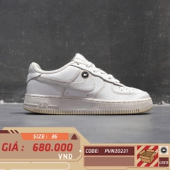 NIKE AIR FORCE 1 LOW LE TRIPLE WHITE DH2920-111 SIZE 36 GIÀY 2HAND CHÍNH HÃNG PVN20231