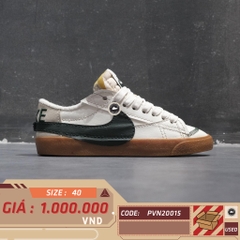 NIKE BLAZER LOW '77 JUMBO WNTR SAIL PRO GREEN GUM DR9865-101 SIZE 40 GIÀY 2HAND CHÍNH HÃNG PVN20015