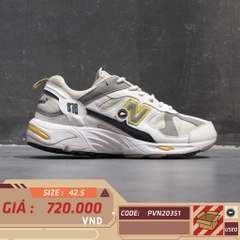 NEW BALANCE 878 ‘WHITE/YELLOW/BLACK/GREY’ CM878TCA SIZE 42.5 GIÀY 2HAND CHÍNH HÃNG PVN20351