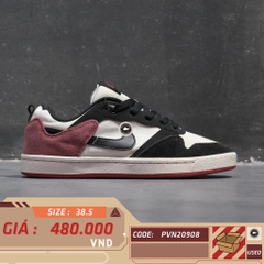 NIKE SB ALLEYOOP 'WHITE UNIVERSITY RED' CJ0882 102 SIZE 38.5 GIÀY 2HAND CHÍNH HÃNG PVN20908