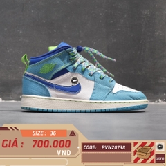 AIR JORDAN 1 MID SE GS 'SPRITE' DA8010-400 SIZE 36 GIÀY 2HAND CHÍNH HÃNG PVN20738