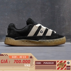 ADIDAS ADIMATIC CORE 'BLACK WHITE GUM' IE2224 SIZE 45 1/3 GIÀY 2HAND CHÍNH HÃNG PVN20539
