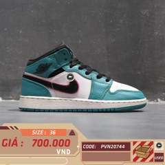 AIR JORDAN 1 MID SE GS 'SOUTH BEACH' BQ6931-306 SIZE 36 GIÀY 2HAND CHÍNH HÃNG PVN20744