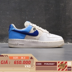 Nike Air Force 1 '07 Essential 'University Blue Concord' DJ9942 400 SIZE 36.5 GIÀY 2HAND CHÍNH HÃNG PVN20687