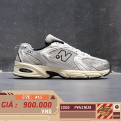 NEW BALANCE 530 WHITE SILVER METALLIC MR530TA SIZE 41.5 GIÀY 2HAND CHÍNH HÃNG 21029