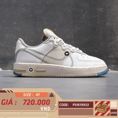 Nike Air Force 1 React 'Smoke Grey Gold' CT1020 100 SIZE 41 GIÀY 2HAND CHÍNH HÃNG PVN19933