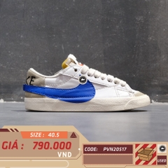 NIKE BLAZER LOW '77 JUMBO 'WHITE OLD ROYAL' DQ8768 100 SIZE 40.5 GIÀY 2HAND CHÍNH HÃNG PVN20517